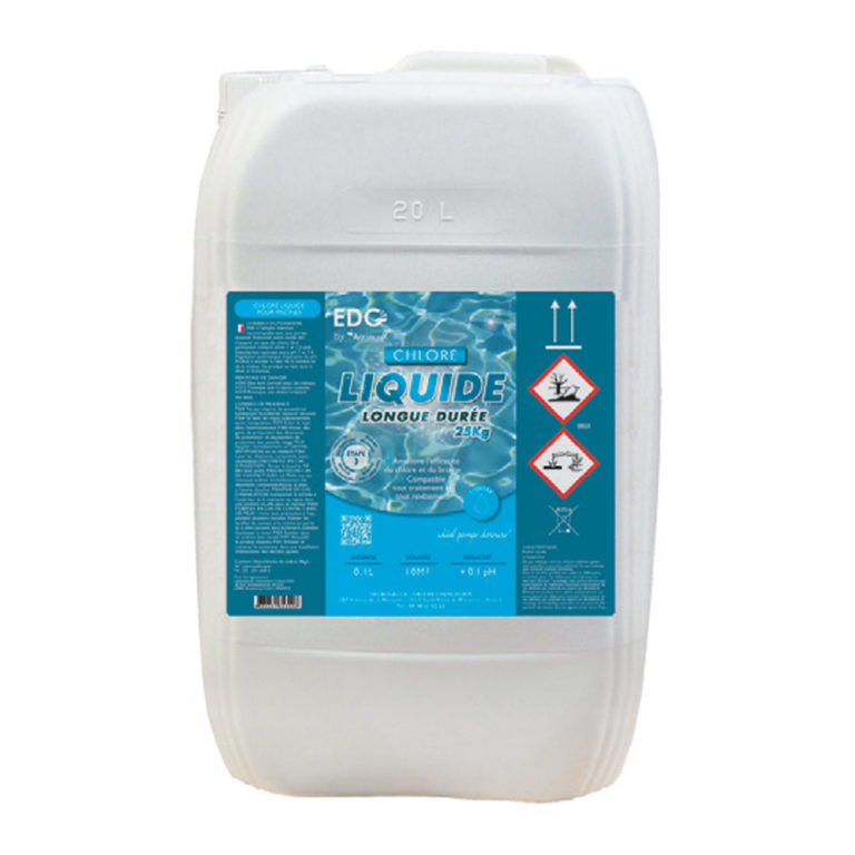 CHLORE LIQUIDE EDG BY AQUALUX, BIDON DE 20 LITRES EDG by Aqualux CHLORE LIQUIDE EDG BY AQUALUX, BIDON DE 20 LITRES EDG by Aqualux