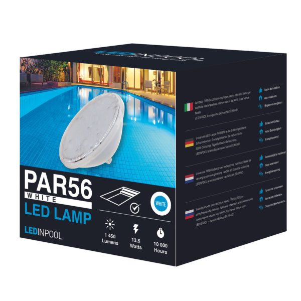 KIT PROJECTEUR COMPLET POUR PISCINE HORS SOL 18 LED BLANC + TELECOMMANDE & BLOC ALIMENTATION – Image 2