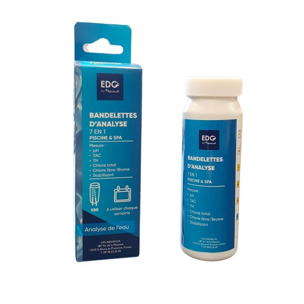 Bandelettes 6 en 1 ph/tac/cl/cltot/brome/stab/thdurete, le pot – Image 4