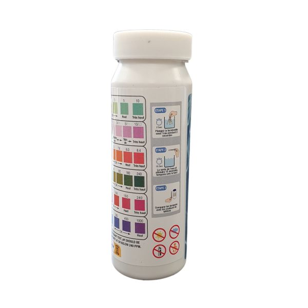 Bandelettes 6 en 1 ph/tac/cl/cltot/brome/stab/thdurete, le pot – Image 3