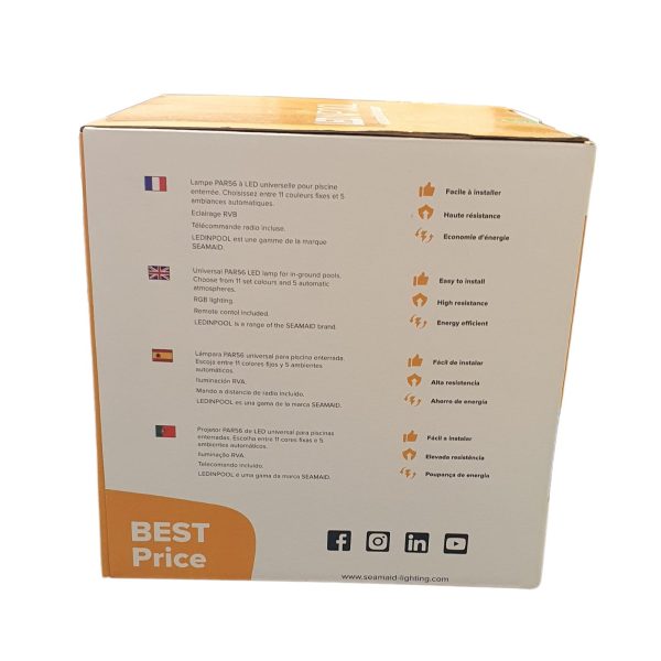 Lampe LED par56 standard best price 81 LED RGB + télécommande – Image 8