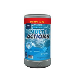Chlore multifonctions galets 200g EDG BY AQUALUX ? bo?te de 1,2kg non comburant