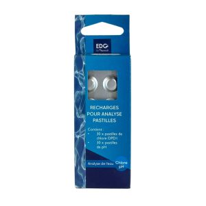 Recharges pastilles chlore DPD n1 et pH – 30 + 30 pastilles – EDG by Aqualux